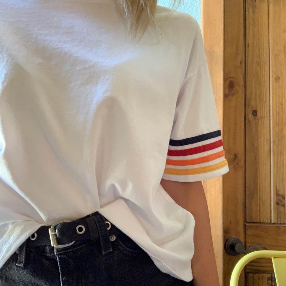 brandy melville oversized rainbow tee